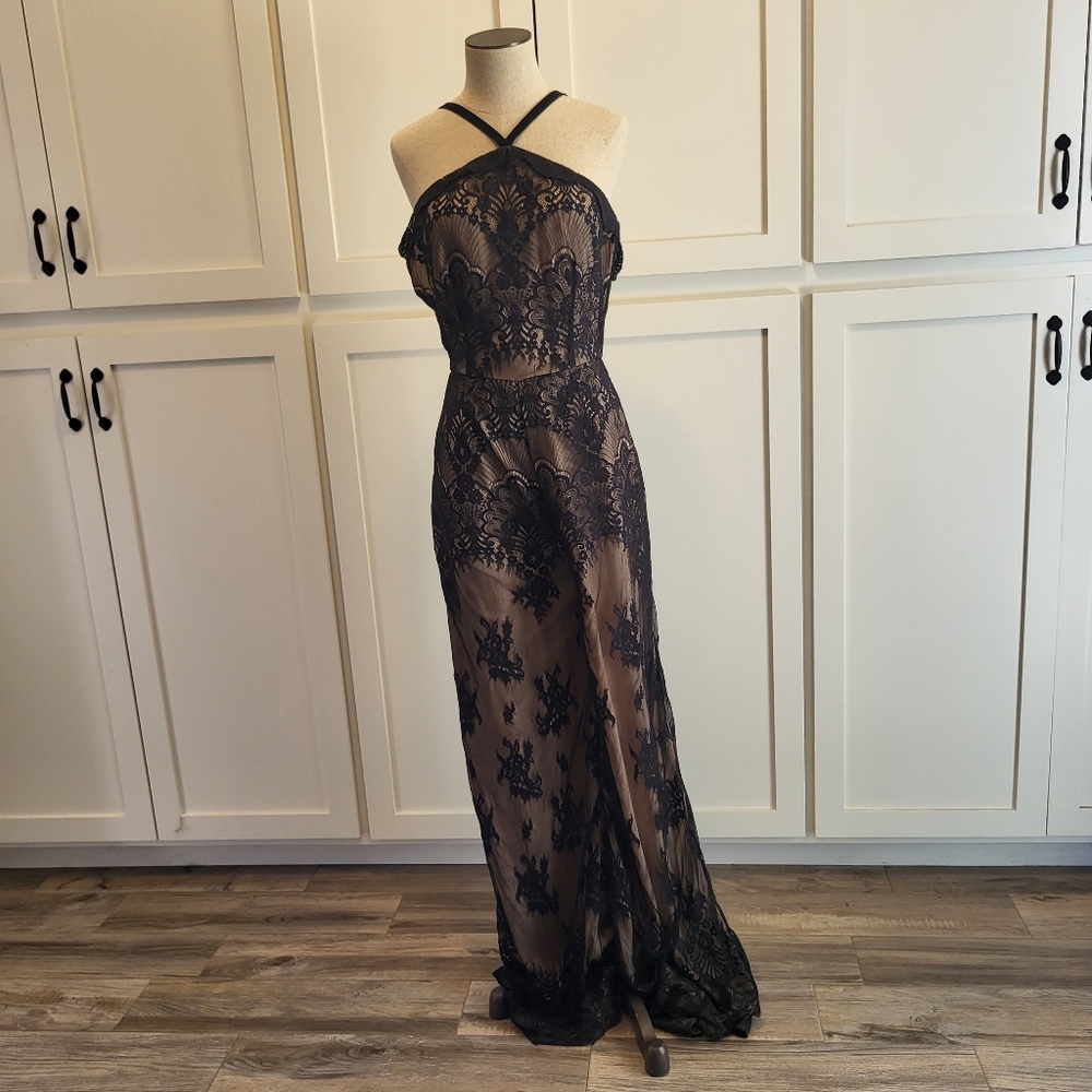 Revolve Majorelle black lace pants suite size medium - Picture 1 of 12